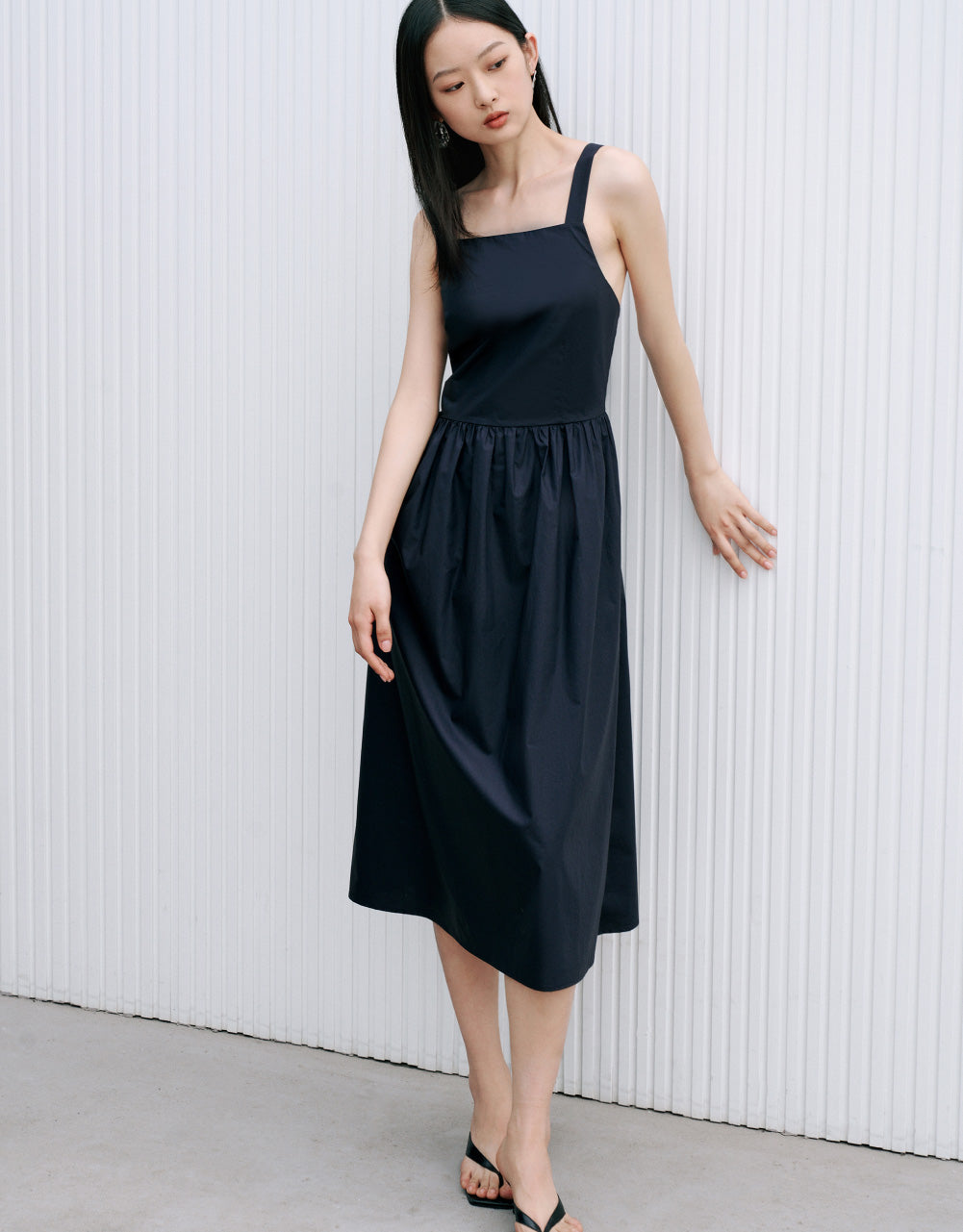 Sleeveless Crew Neck Skater Dress
