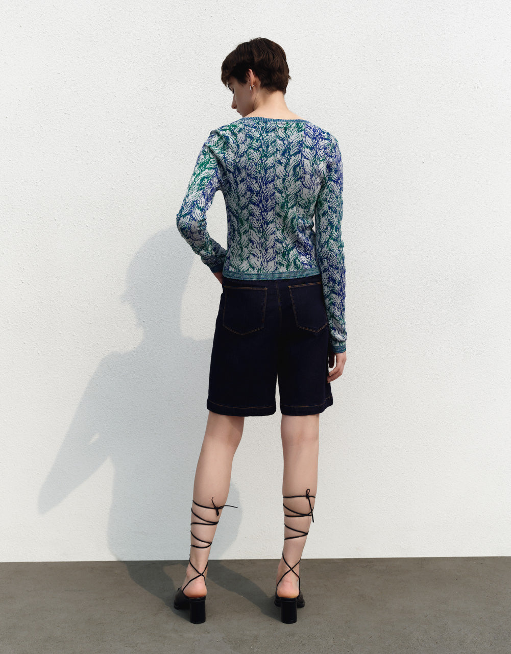 V-Neck Knitted Cardigan