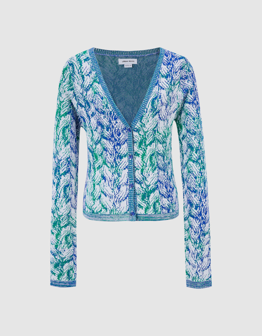 V-Neck Knitted Cardigan