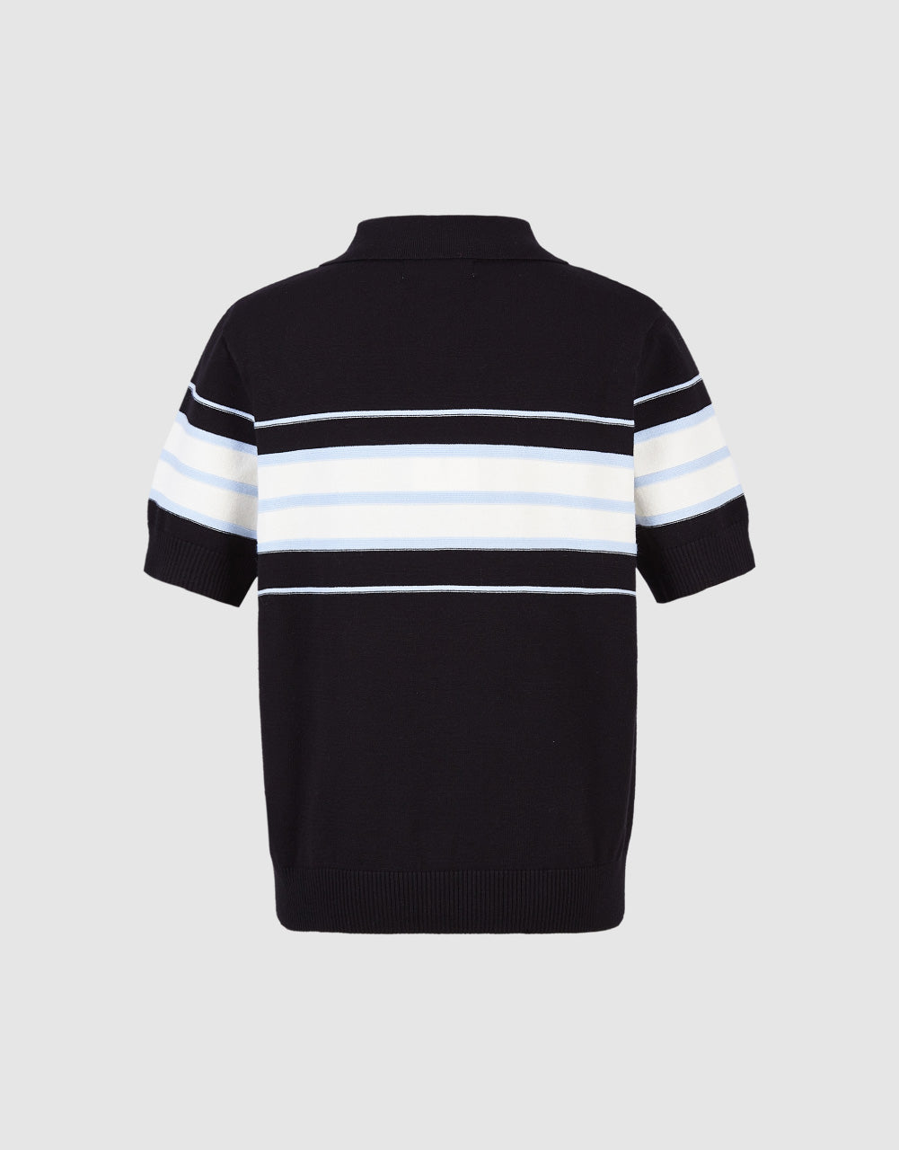 Striped Polo Knitted T-Shirt