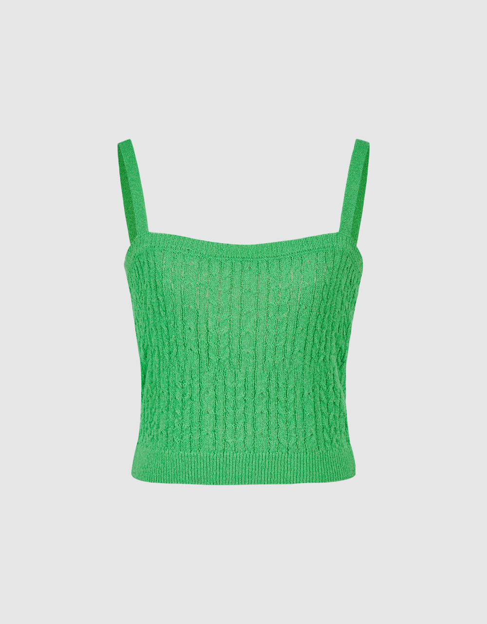 Sleeveless Cable Knitted Top