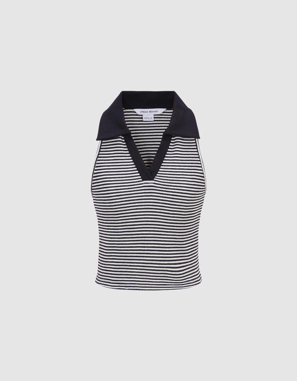 Striped Polo Tank Top