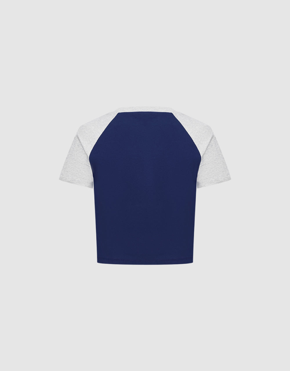 Graphic Raglan Sleeve Skinny T-Shirt