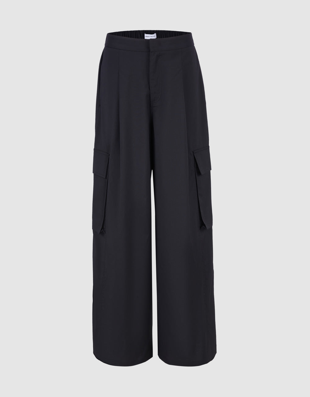 Wide-Leg Pants With Pockets