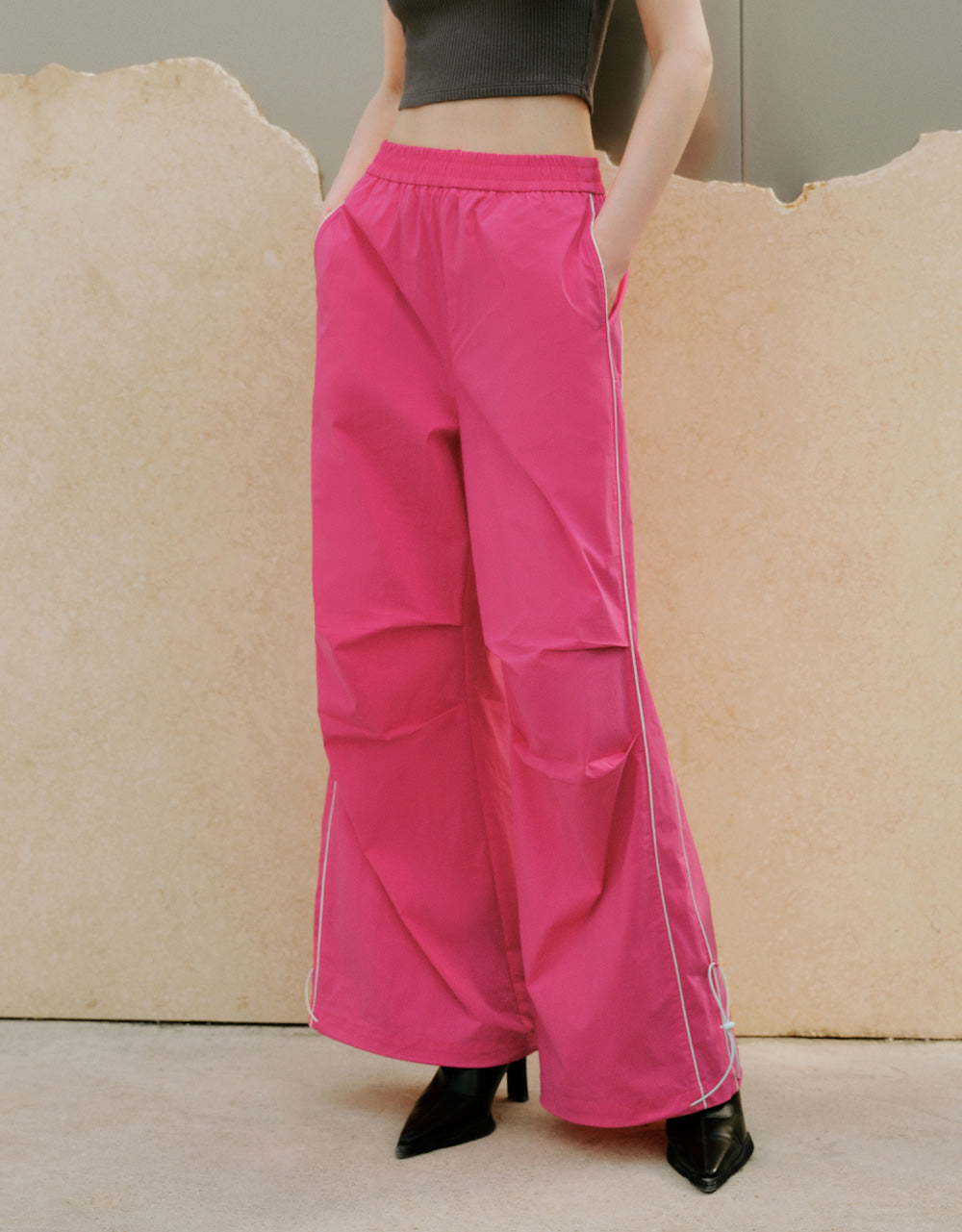 Woven Wide-Leg Pants
