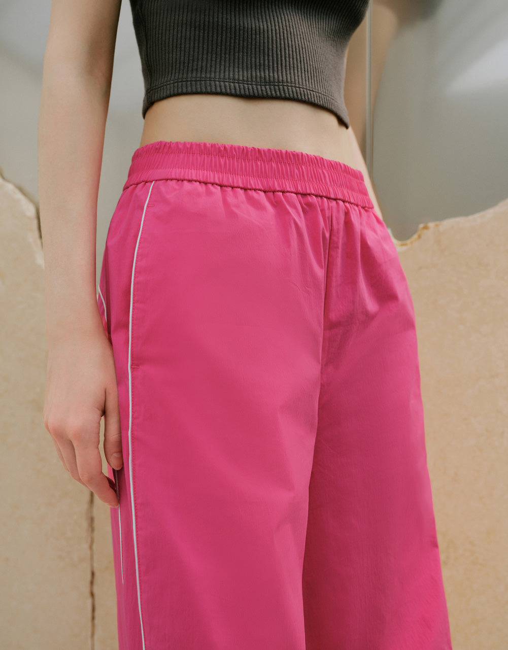 Woven Wide-Leg Pants