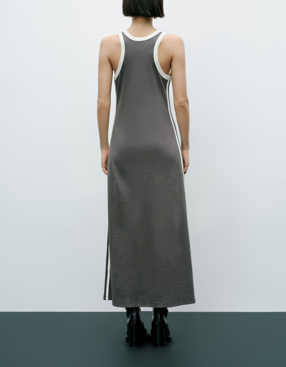 Sleeveless Crew Neck A-Line Dress
